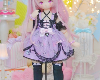Clothes Only!! Kuromi Dress for Mdd/minidollfiedream/msd Clothes Only!! Kuromi Dress for Mdd/minidollfiedream/msd