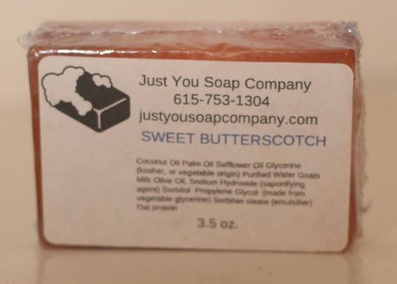 Sweet Butterscotch Natural Soap Etsy
