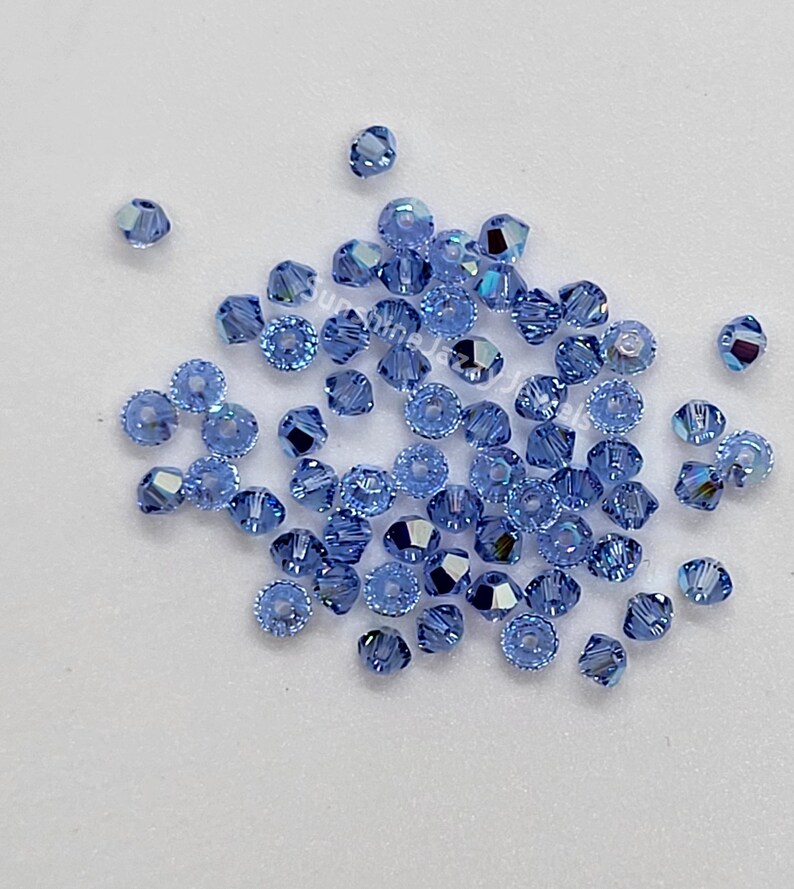 24pc Swarovski Crystal 3mm Bicones w/ Various Colors in AB and AB2X effect Bild 4
