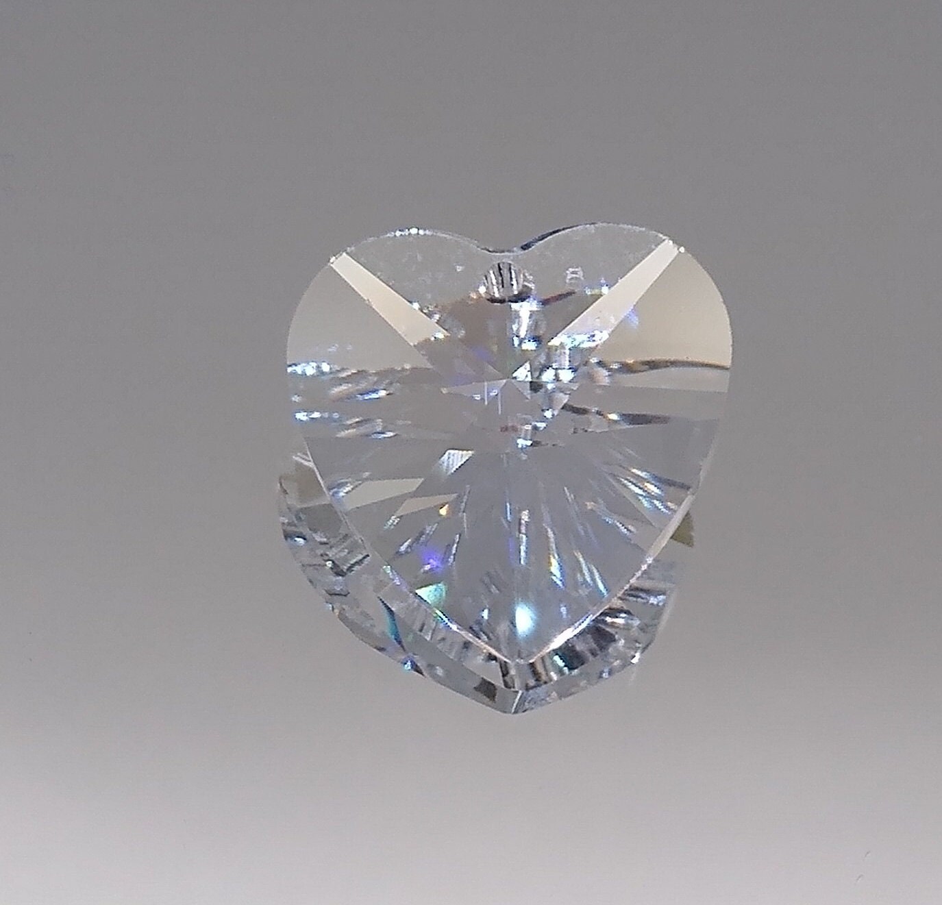 Swarovski Crystal Clear 20mm Heart 8781 Pendant/ Prism; Logo