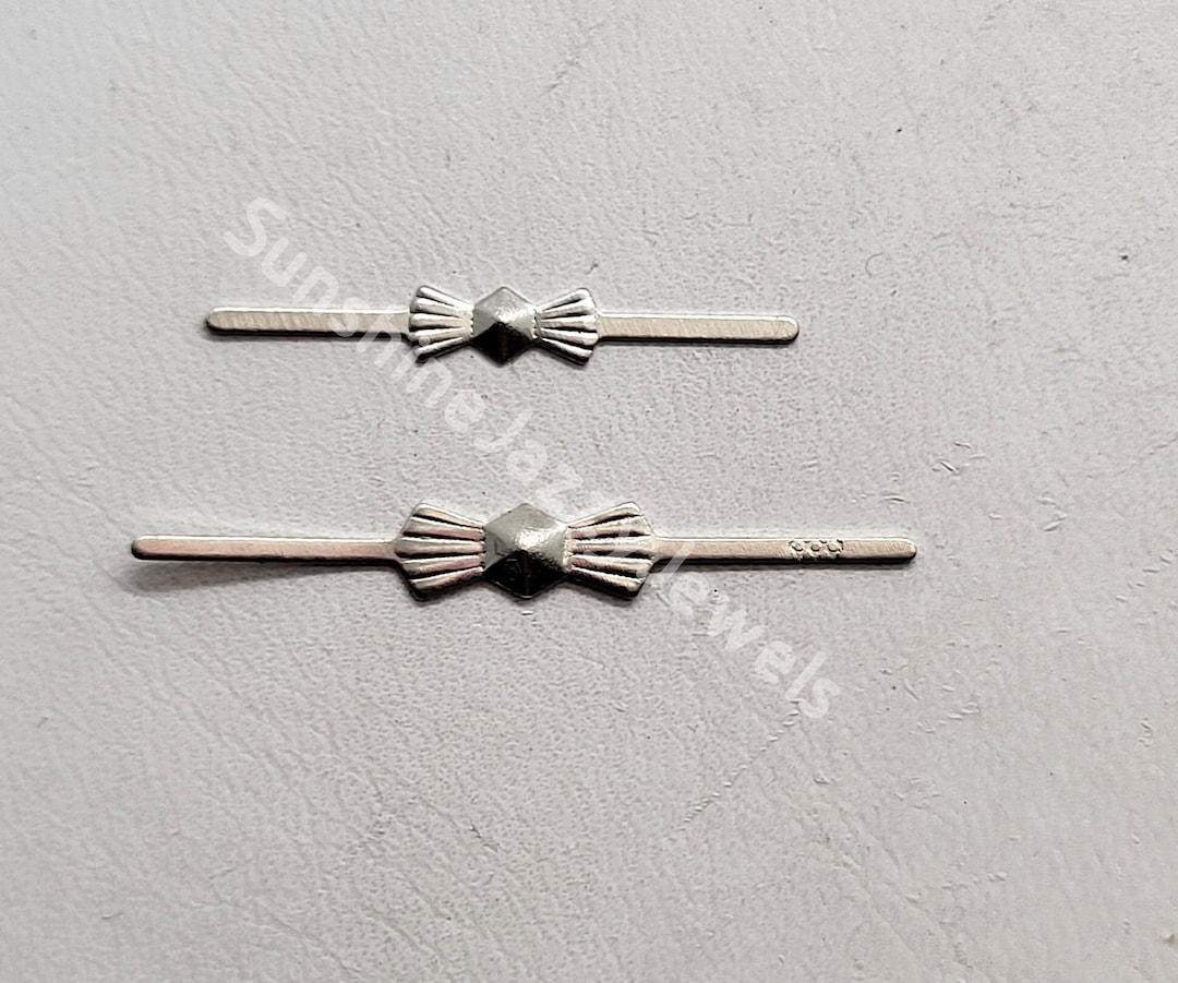 200pcs 33mm Gold Bowtie Connector Clips – For Crystal Suncatcher Chandelier Craft, Metal-1105545