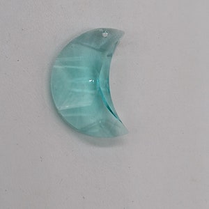 Swarovski Crystal Antique Green 30mm Moon 8816 Pendant/ Suncatcher; Logo Etched; Retired/ Discontinued; Bulk Lot