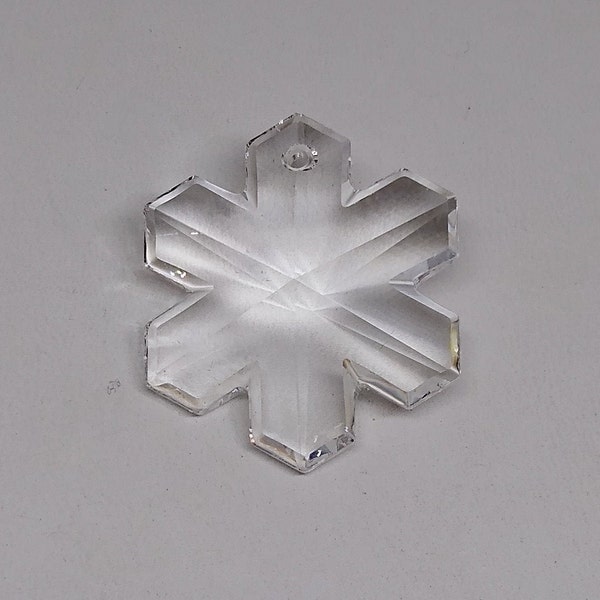 Swarovski Crystal Clear Snowflake 8811 Pendant/ Suncatcher; 4 Sizes: 20mm, 25mm, 30mm, 35mm