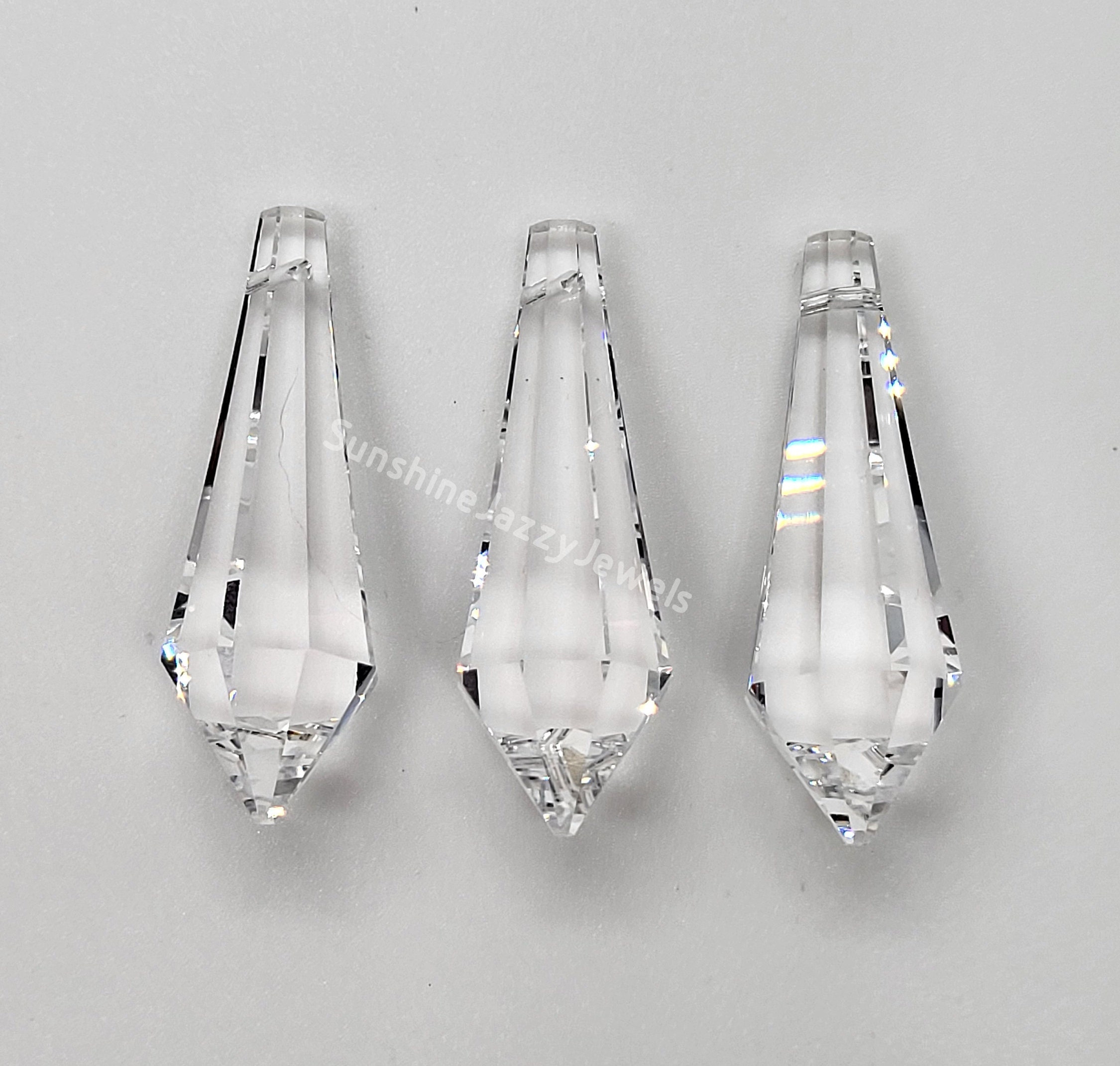 Swarovski Crystal Clear 38mm Icicle 8621 Pendant/ Prism Swarovski Crystal Clear 38mm Icicle 8621 Pendant/ Prism
