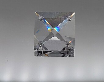 Swarovski Crystal Clear 4 Hole Full Cut Square 8124 Prism