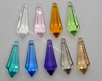 Swarovski Crystal 38mm Icicle 8621 Suncatcher/Prism; Strass; Logo Etched; 9 Color Choices