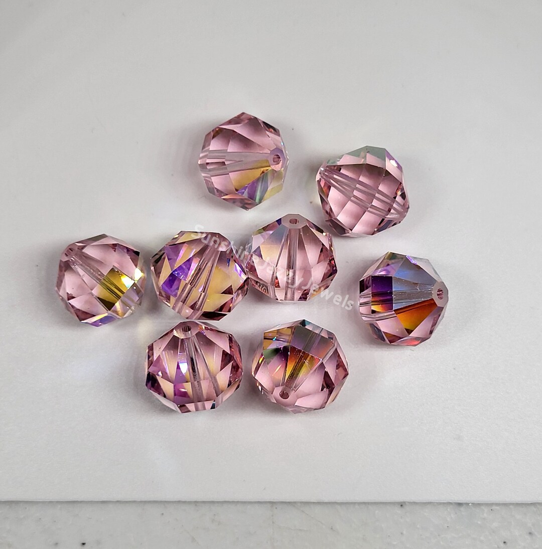Swarovski® Rondelle Metal Light Rose/Rhodium 4mm main image 0