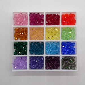 24pc Swarovski Crystal 5mm Bicone 5328 Beads; Lots of Colors!