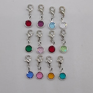 Pingente de pedra de nascimento de cristal Swarovski; canal 57700 de 6 mm; fecho de garra de lagosta; inclui cartão de descrição