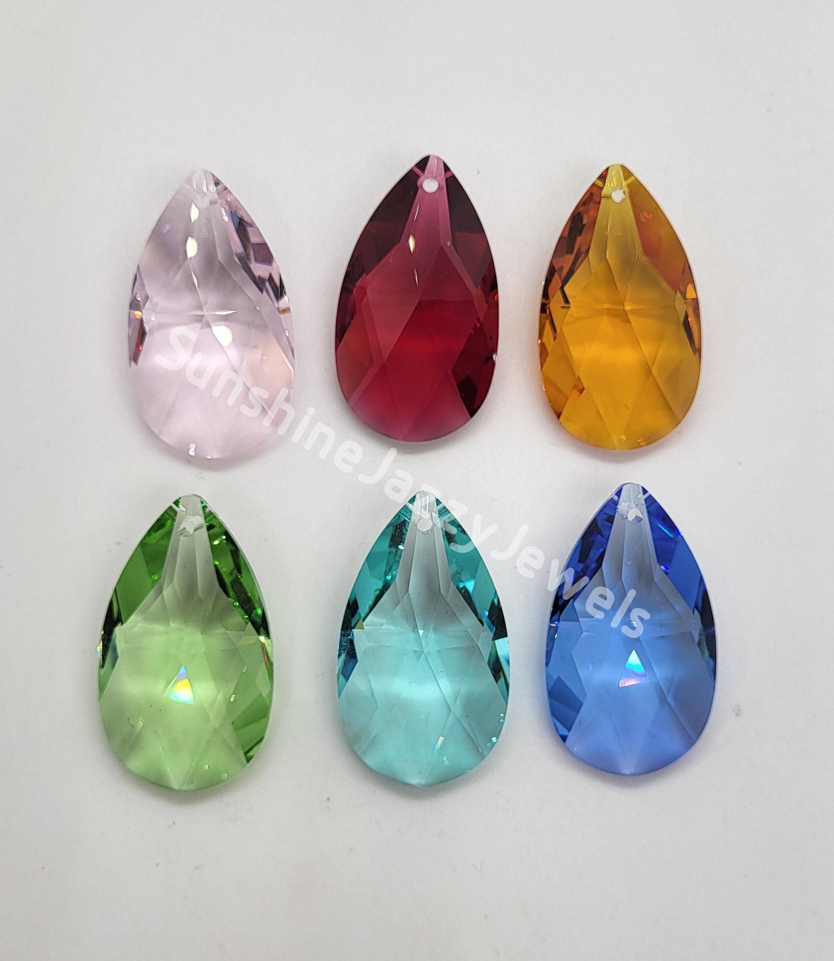 Swarovski Crystal 38mm Pear 8721 Pendant/ Suncatcher; Large Size