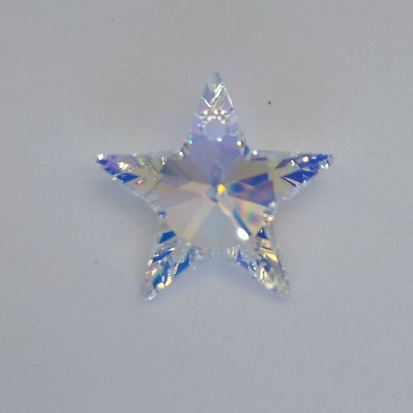 1 or 6pc Swarovski Crystal Clear AB 20mm Star 6714 Pendant; Beautiful!