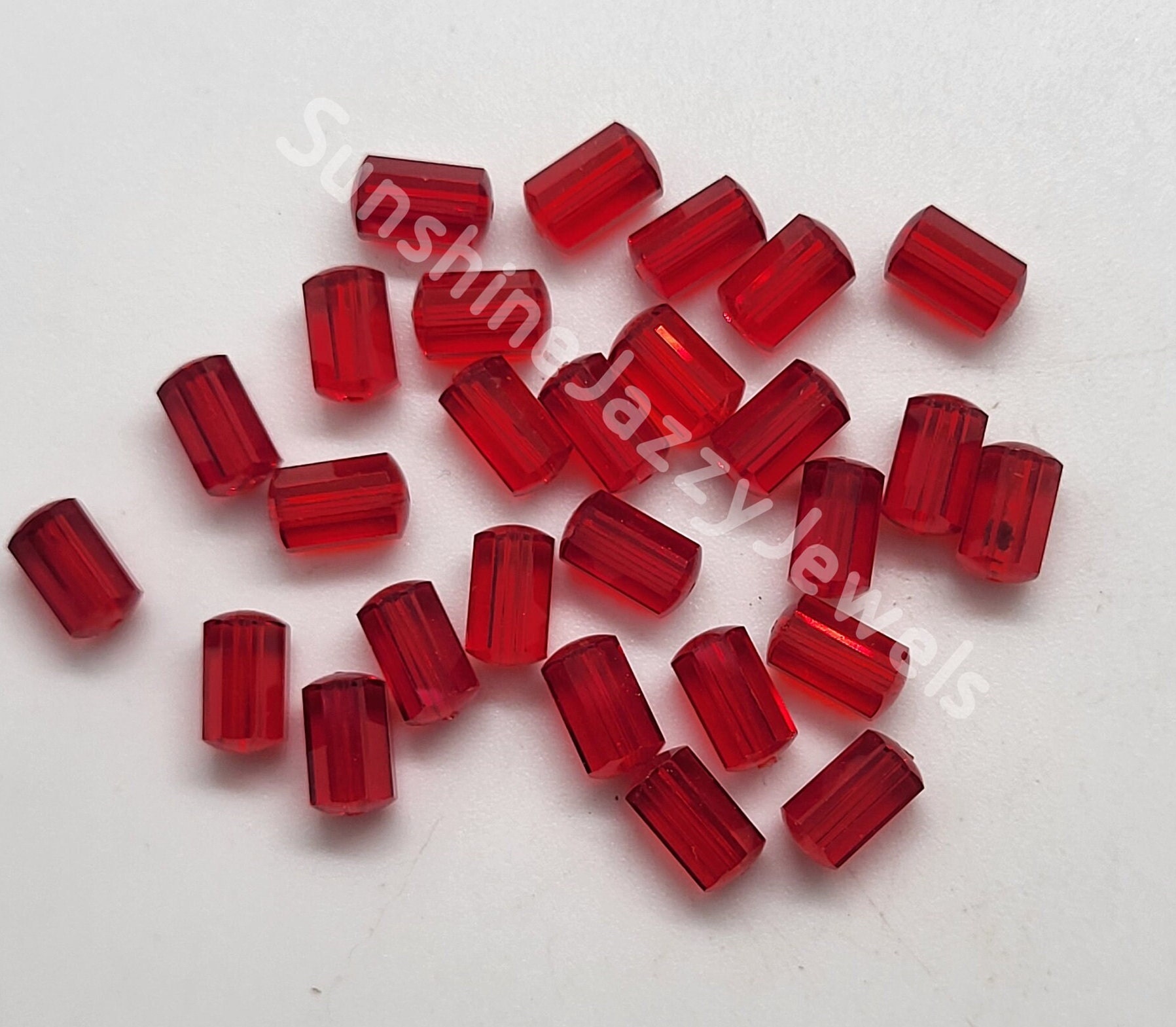 Siam 5310 Red Swarovski Crystal Faceted Simplicity Beads 