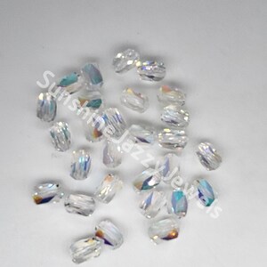 200 Stück Glasperlen Tropfenförmig - Klare Kristallperlen Für Schmuckherstellung