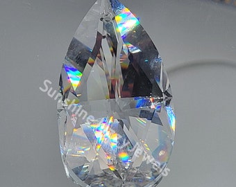 Swarovski Crystal Full Cut Pear 8721 Prism; Chandelier Part