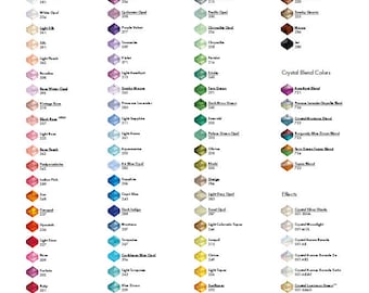 24pc Swarovski Crystal 3mm Bicone Beads; Many Colors!