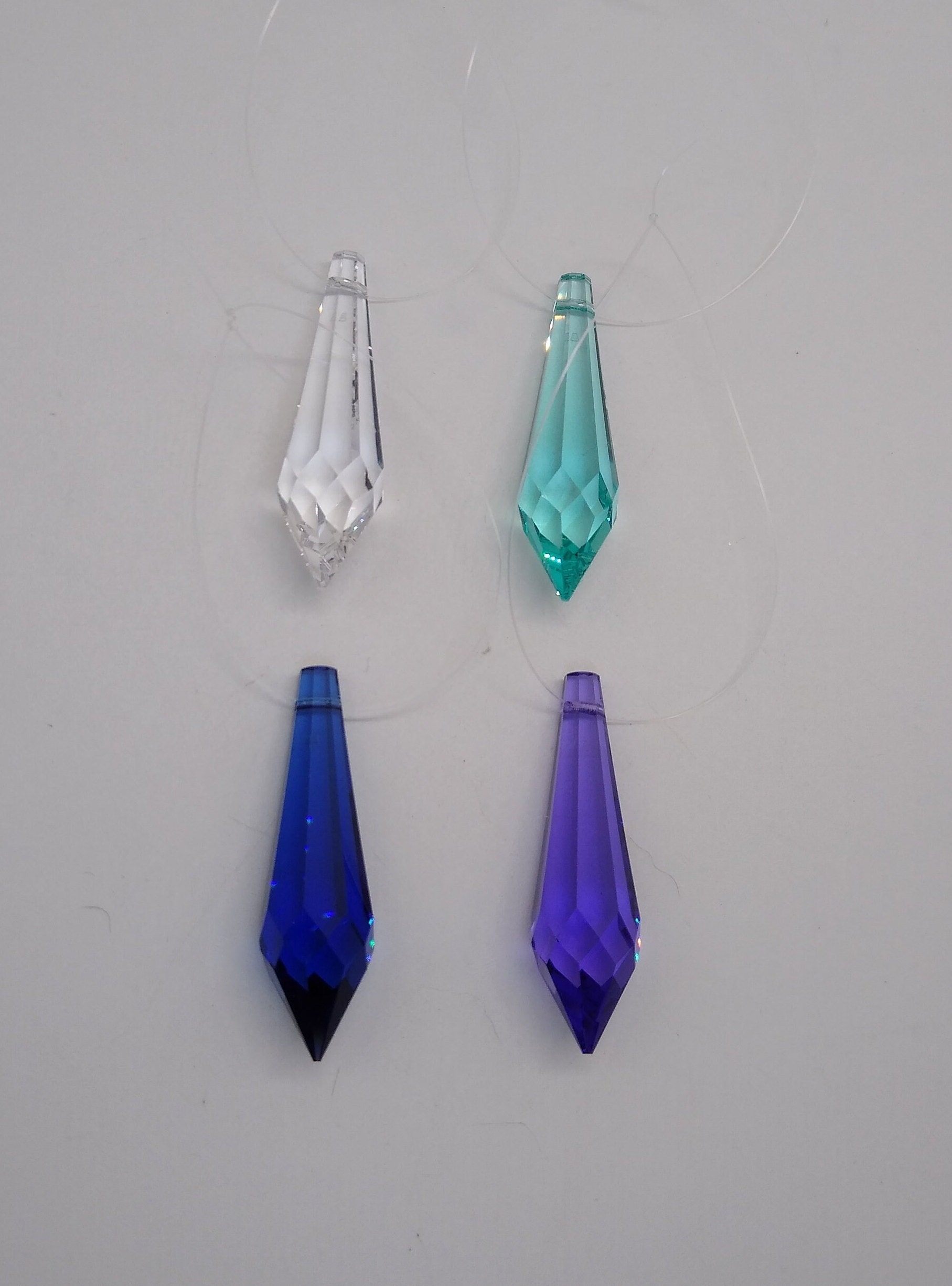 Crystal Suncatcher Glass Ornament Window Suncatcher Icicle Prism Topaz –  Little Desirez Jewelry