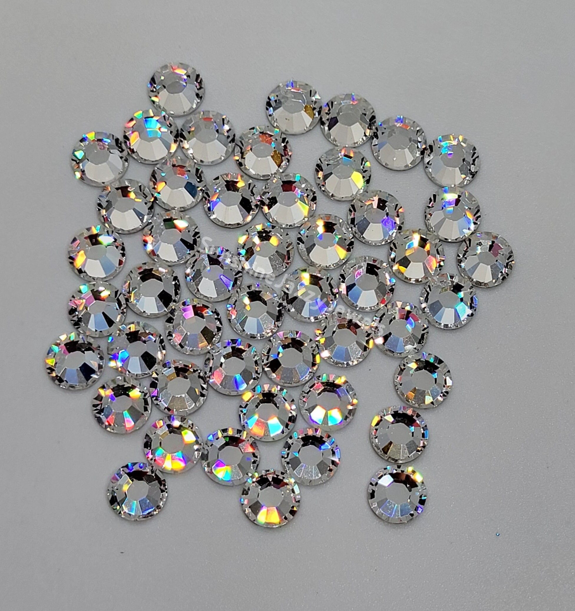 36pc Swarovski Crystal Ss30 6mm Flat Back Round Rhinestone