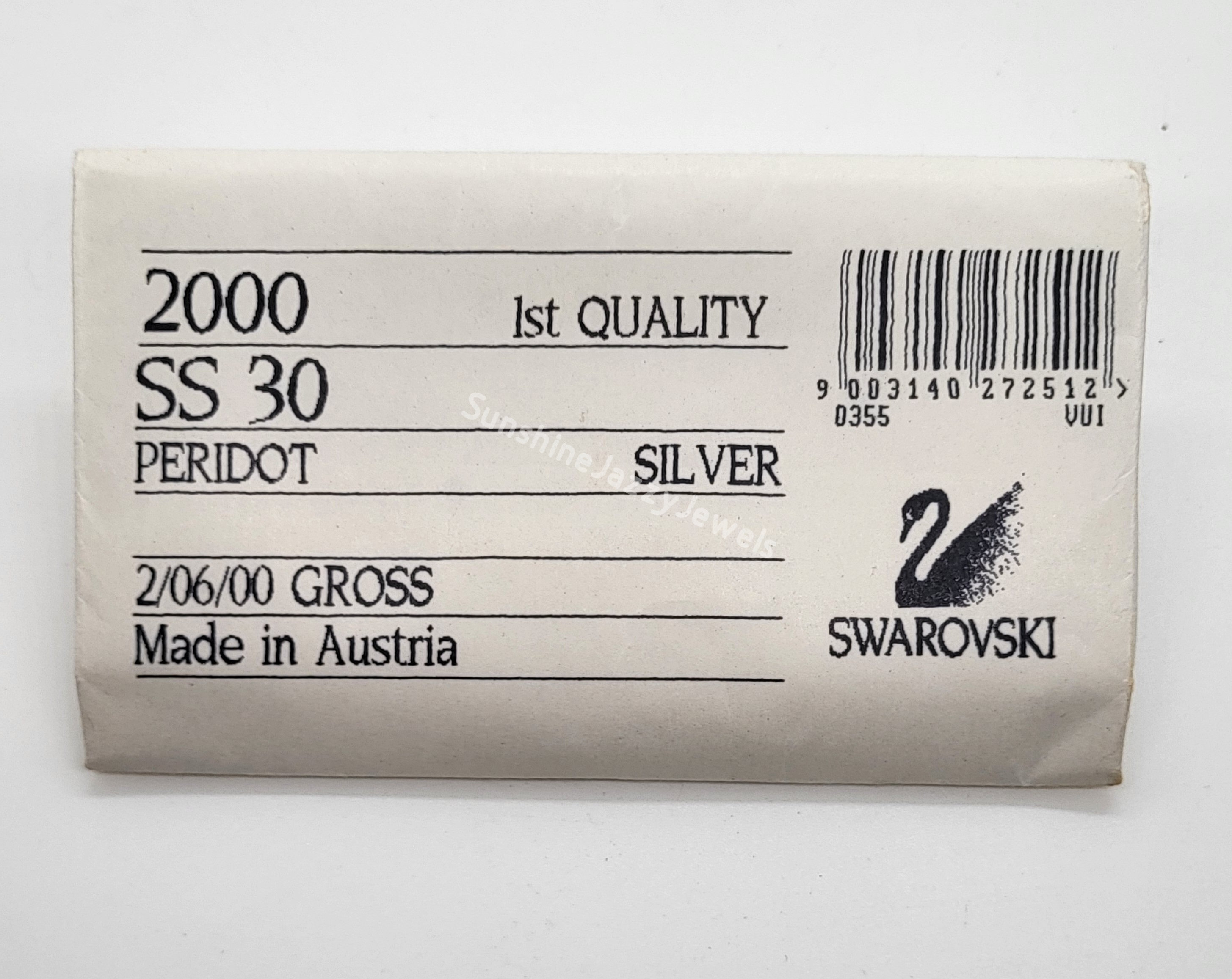 スワロフスキー　ss30 他 36pc Swarovski Crystal Ss30 6mm Flat Back Round Rhinestone
