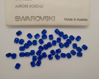 Factory Pack Swarovski Crystal Capri Blue AB 8x6.5mm Faceted