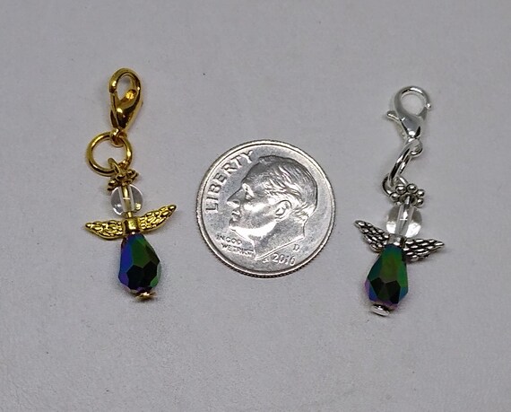 5 or 20pc Handmade Beaded Guardian Angel Zipper Pull/ Charm; Thank You  Gifts