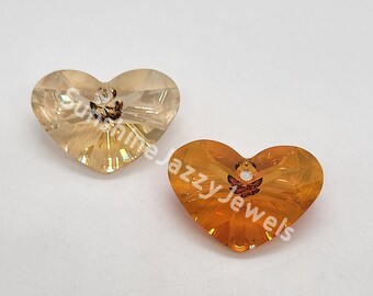 Swarovski Crystal 27mm Crazy 4 U Heart 6260 Pendant; 2 Colors