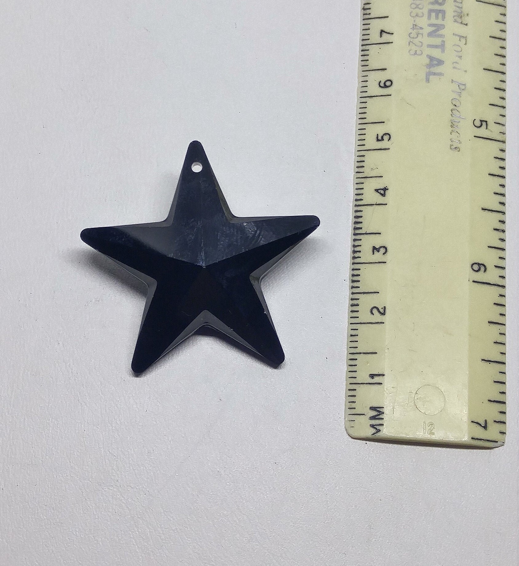 Swarovski Crystal 40mm Jet Black Star 8815 Pendant/ Ornament