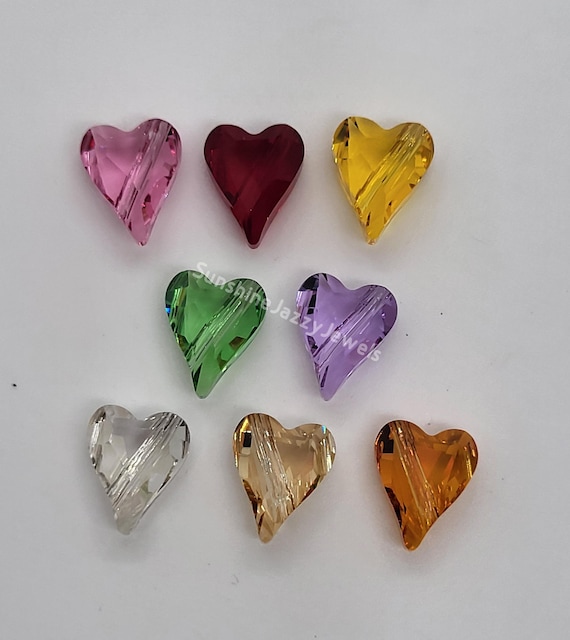 2pc Swarovski Crystal 12mm Wild Heart 5743 Beads; Many Color Choices!!