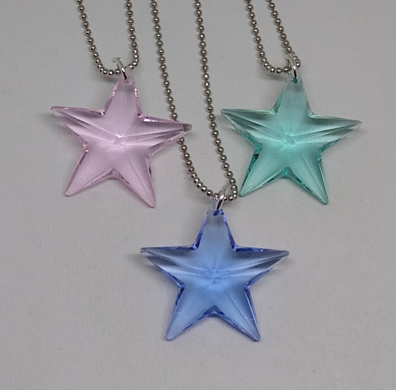 Swarovski Crystal Rosaline 28mm Star 8815 Suncatcher// Prism//Pendant; Logo Etched