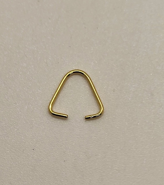 6pc Gold Vermeil Ice Pick/ Pinch Bails; 9x1mm; 14Kt Gold Over Sterling Silver; Perfect for hanging pendants on necklaces; Same as I Use