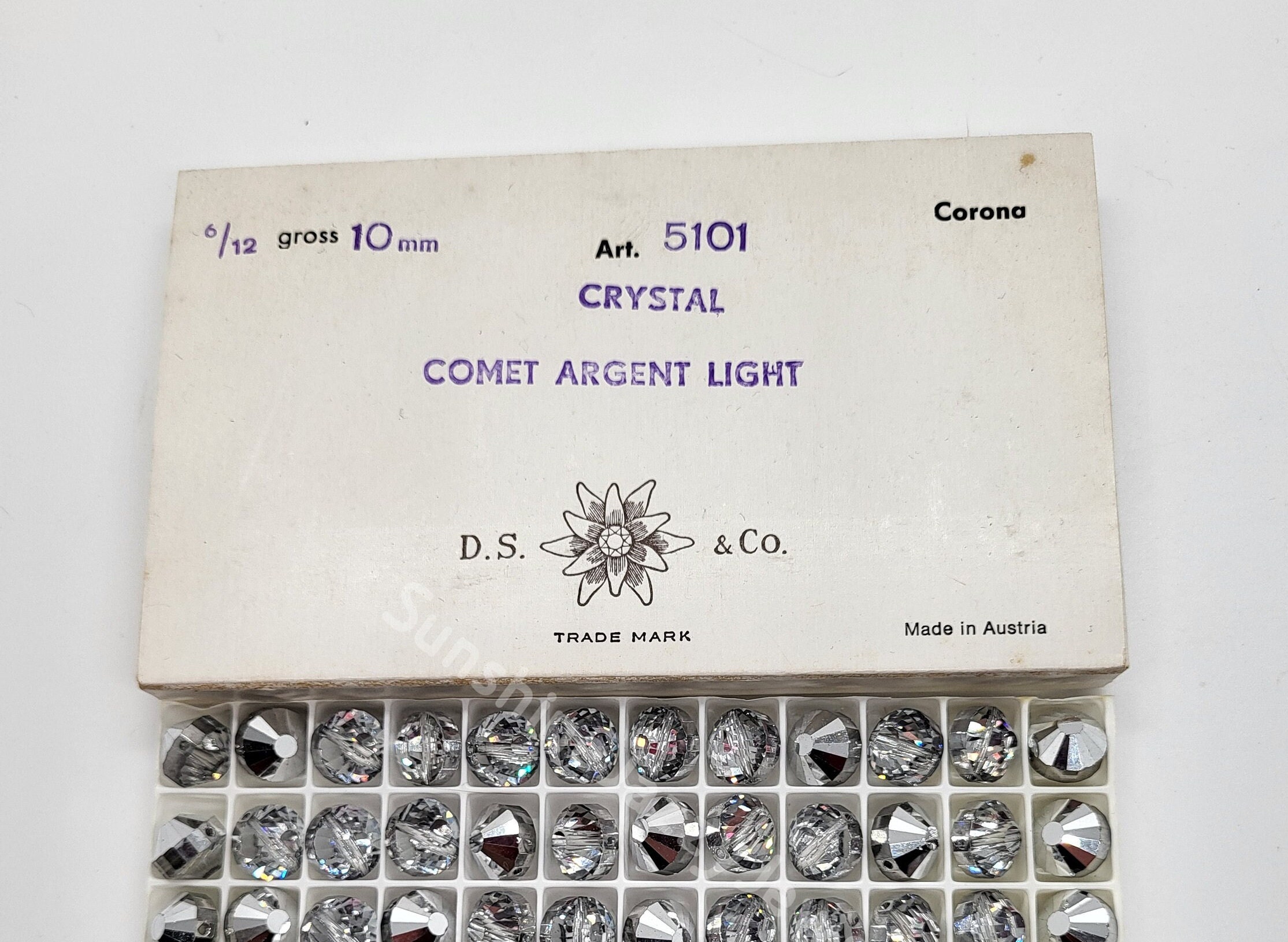 6pc Swarovski Crystal Comet Argent Light CAL Tablet 5101