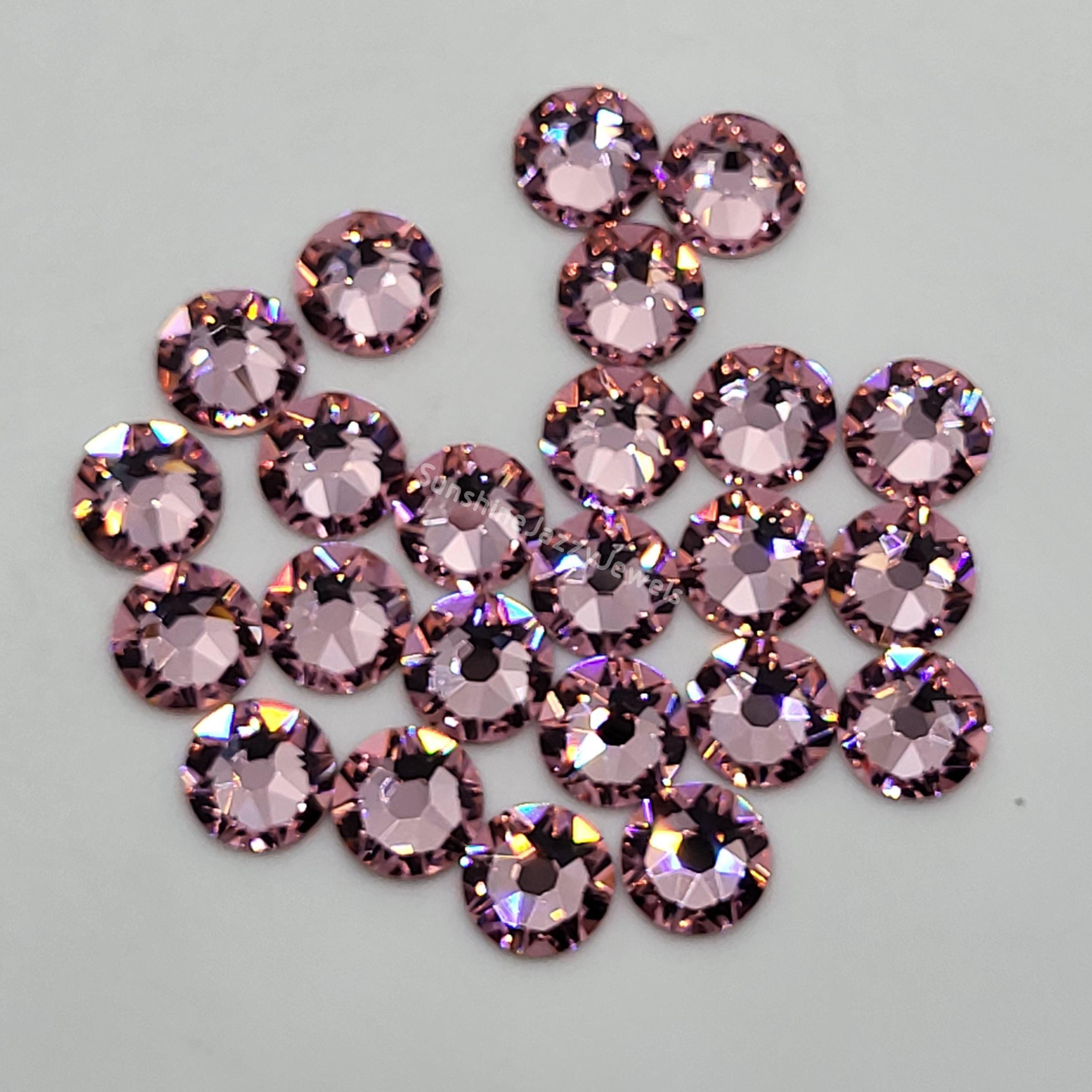 12pc Swarovski Crystal Ss30 6mm Flat Back Round Rhinestone 2088 