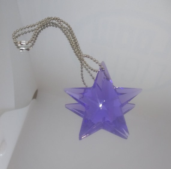 Swarovski Crystal Blue Violet 40mm Star 8815 Suncatcher
