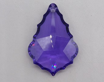 Swarovski Crystal Blue Violet 38mm Pendalogue 8901 Pendant/ Suncatcher; Logo Etched; Retired/ Discontinued