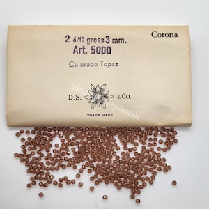 Factory Pack Swarovski Crystal Colorado Topaz 3mm Faceted Round 5000 Beads; 360pc