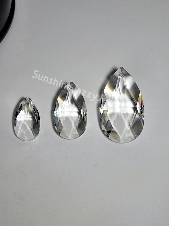 スワロフスキー 6191 48mm Swarovski Crystal Full Cut Pear 8721 Prism; Chandelier Part