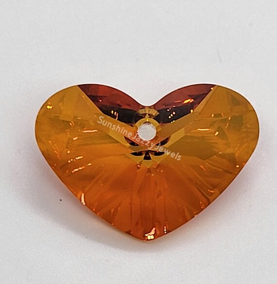 Swarovski Crystal 27mm Crazy 4 U Heart 6260 Pendant; 2 Colors