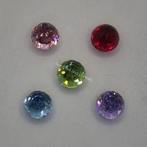 6pc Swarovski Crystal 6mm Disco Ball 4869 Fancy Stone; 3/4 Flatback; Multiple Color Choices