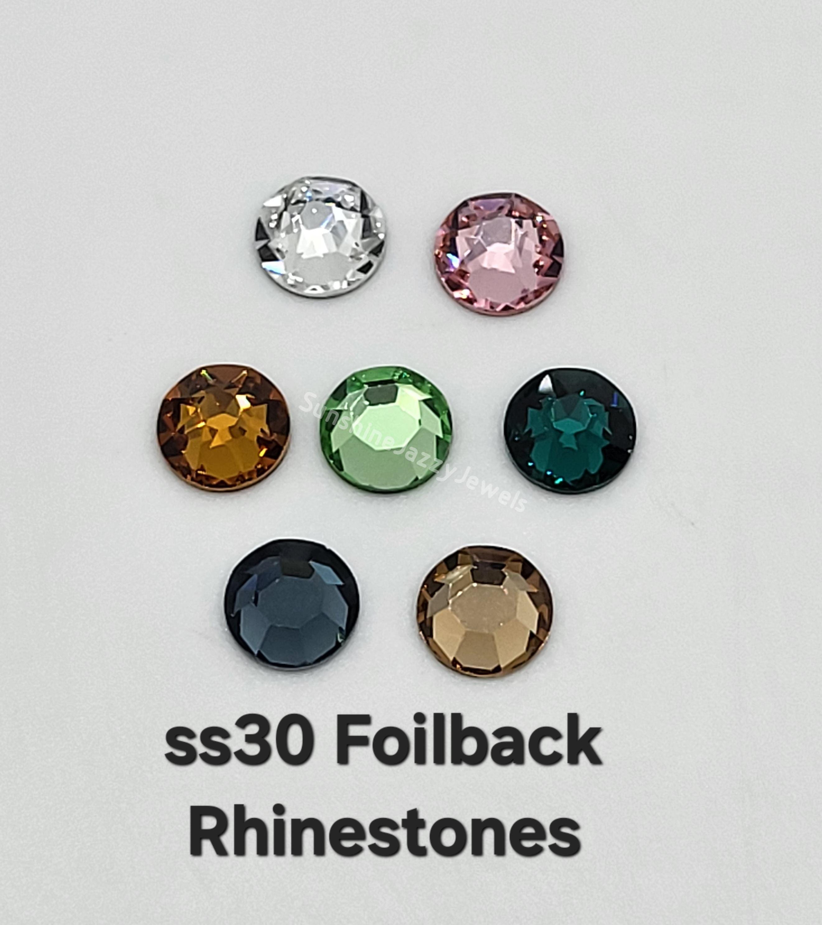 12pc Swarovski Crystal Ss30 6mm Flat Back Round Rhinestone 2088