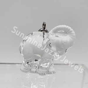 Swarovski Crystal Clear 30mm Elephant Pendant/ Figurine 6776/4; Rare!