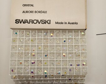 Factory Pack Swarovski Crystal Clear AB 8mm Faceted Round 5000 Beads; 288pc; New in Box