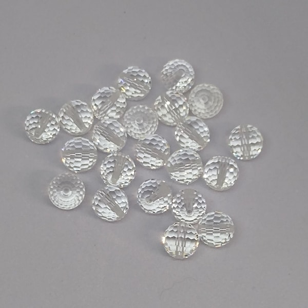 12pc Swarovski Crystal Clear Disco Ball Round 5003 Beads; 6mm, 7mm, 8mm, 9mm; Brightest Round! Rainbows!