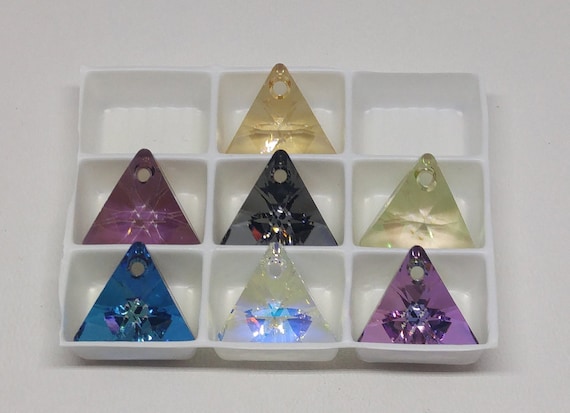 Swarovski triangle pendant deals