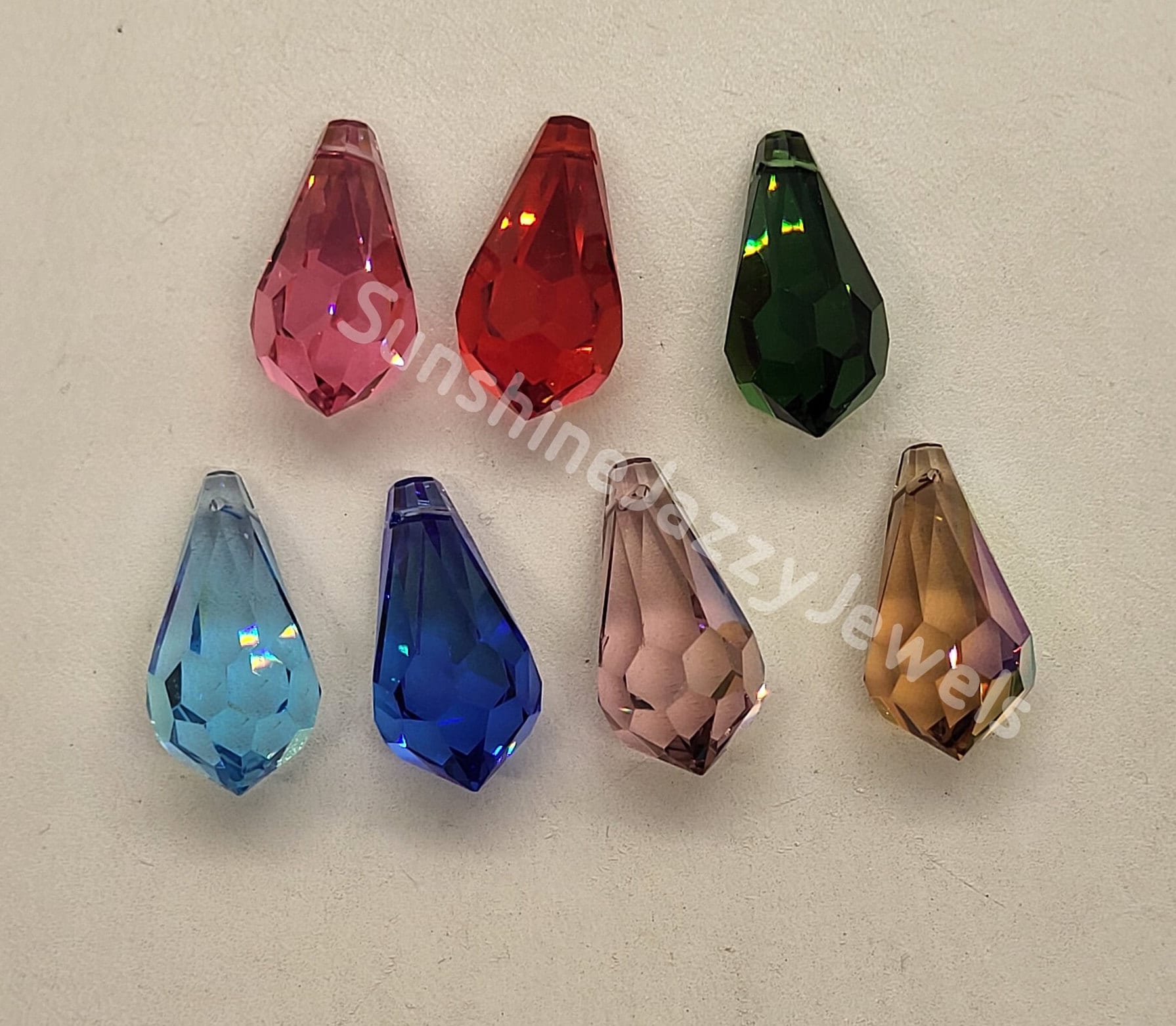 SWAROVSKIストラスNASTROLOUBI リミテッドエディション セール! Swarovski Crystal 22mm Faceted Teardrop 6000 Pendant; 7 AB