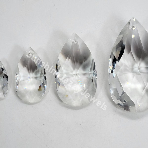 Swarovski Crystal Full Cut Pear 8721 Prism; Chandelier Part; 5 Sizes: 28mm, 38mm, 50mm, 63mm, 76mm