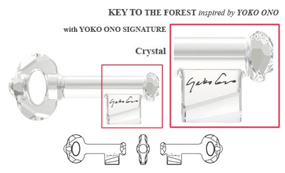 Swarovski Crystal Clear 30mm Key to Open the Forst 6918 Pendant