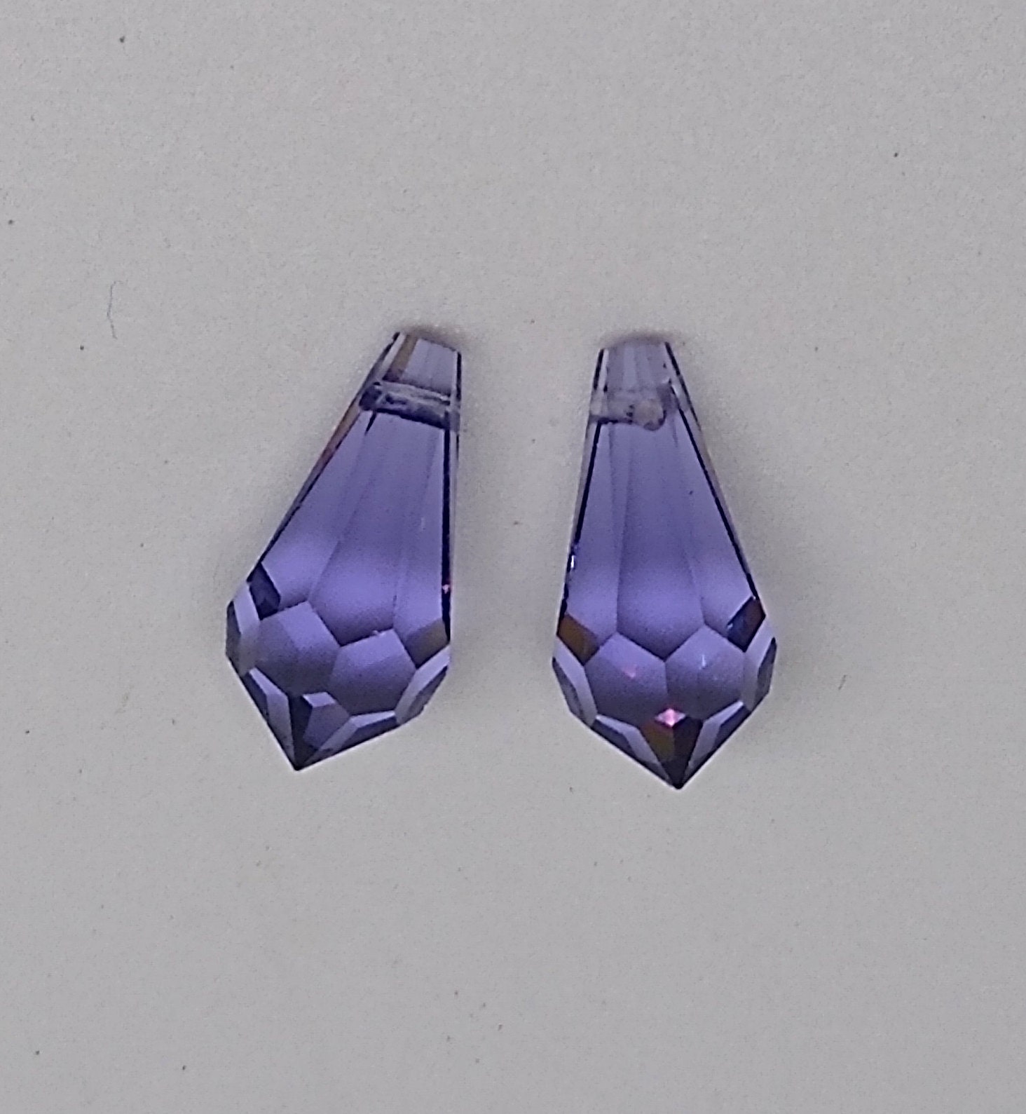 no 15 ラウンドスワロフスキー　6㎜　8㎜ Hyperbola drop earrings, Infinity, White, Rhodium plated
