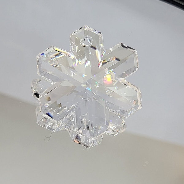 Swarovski Crystal Clear Snowflake 6704 Pendant; 3 sizes: 20mm, 30mm, 35mm