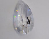 1 or 4pc Swarovski Crystal Clear 38mm Radiant Cut Teardrop 8731 Pendant Suncatcher Chandelier Part Wholesale Bulk Lot Retired Rare