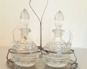 Vintage Italian Crystal vinegar cruet