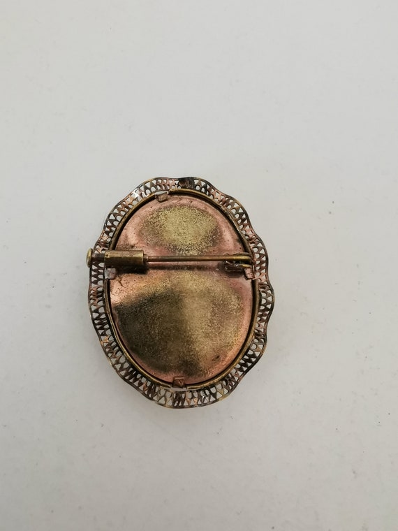 Mourning brooch /Victorian brooch/ photo/art nouv… - image 3